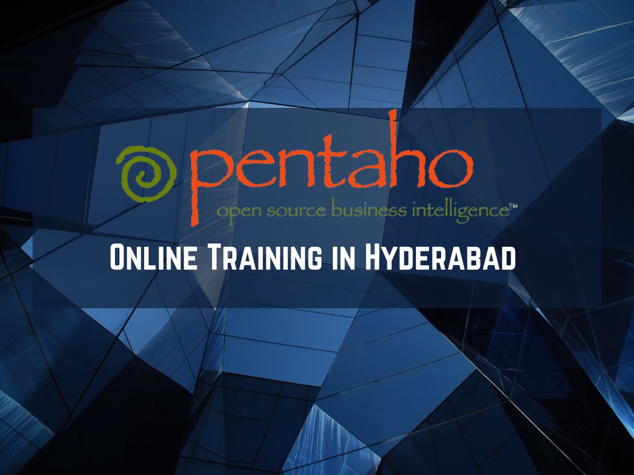 Pentaho Online Training from India